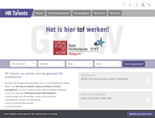 Tablet Screenshot of hrtalents.be